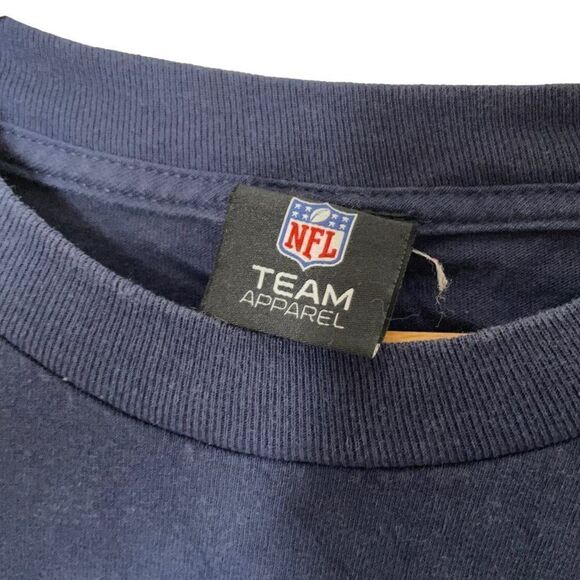 NFL Patriots Men's Big and Tall Long Sleeve Football Tee - Picture 3 of 4